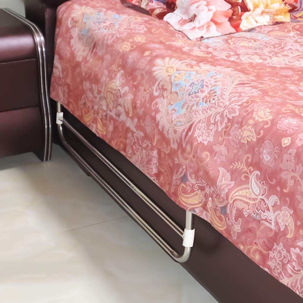 Sponde del Letto per Anziani Maniglia per Guida di Assistenza Portatile Regolabile in Acciaio Inossidabile di Sicurezza per Adulti, 2 Misure