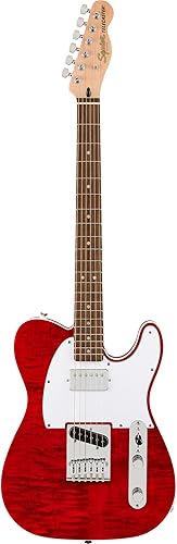 Affinity Series Telecaster FMT SH, Laurel Fingerboard, White Pickguard, Crimson Red Transparent