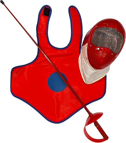 Miniatura 22 de 38" Toy Sword for Fencing Practice, Foil Epee or Saber, Bendable Plastic, Rubber Point, Training for Kids