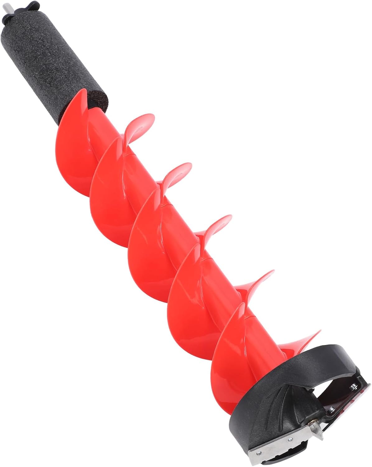 Floatable Ice Auger with 8in Diameter for Drilling Deep, Versatile Adapter, Sturdy Blade, Float Design, Nylon Construction, Universal Adapter, Guard for Ice Fishing