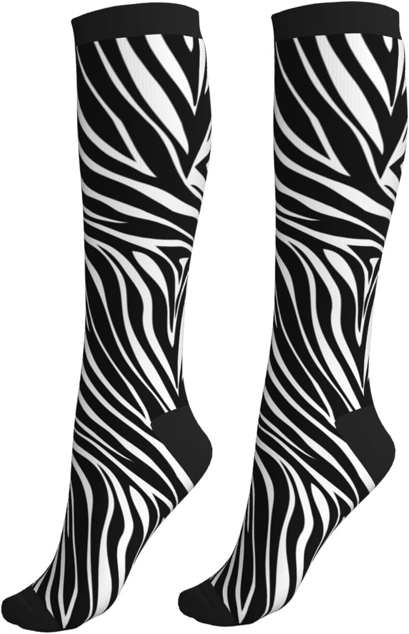 Compression Socks Knee High Circulation Support Socks For Women Men Athletic Running Hiking Cycling