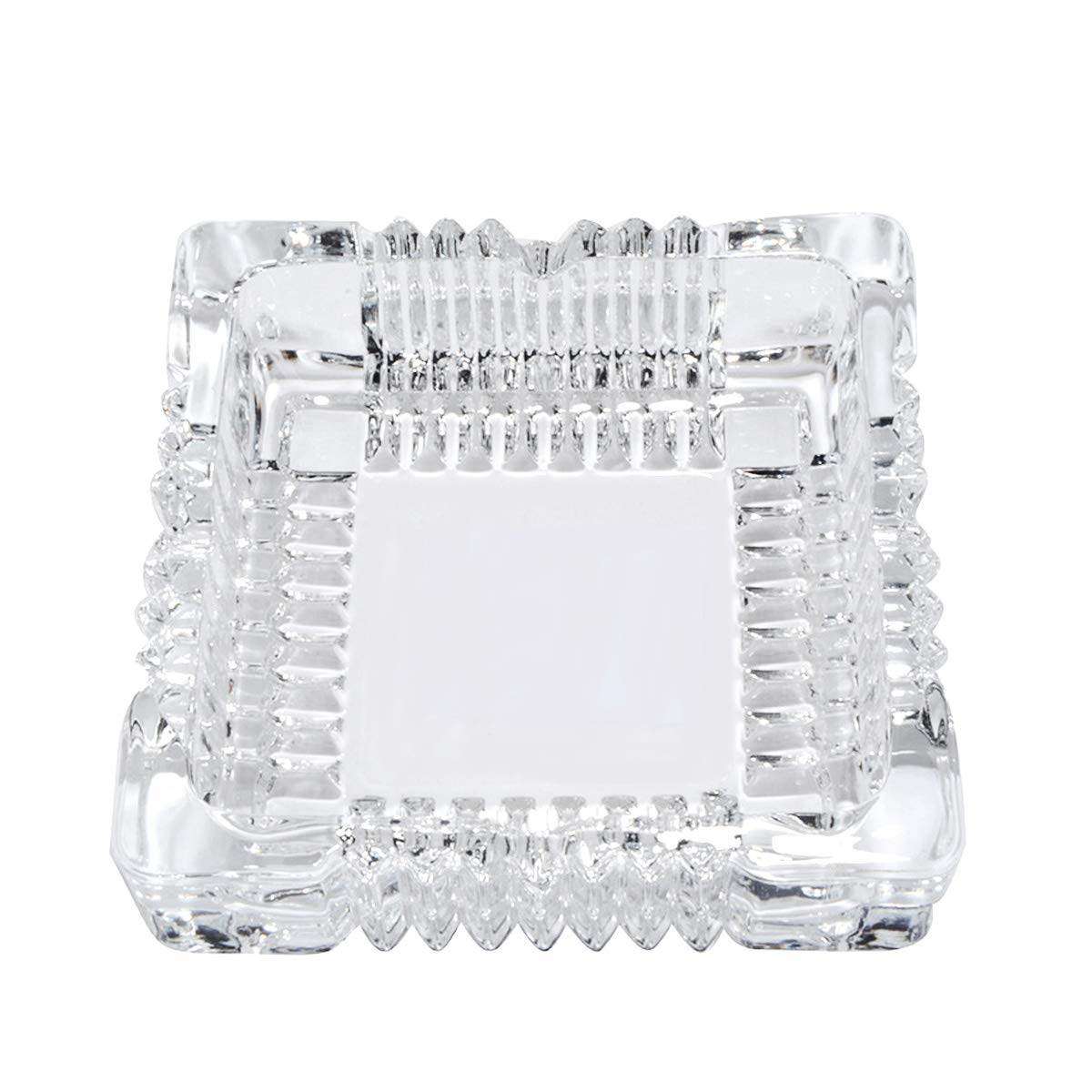Cendrier En Verre Cristal Uotyle - Élégant Et Pratique Pour Intérieur, Bureau, Bar - Idée Cadeau Fumeur