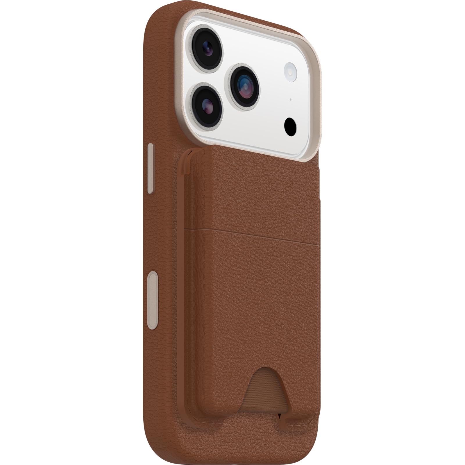 OtterBox Symmetry Cactus Leather MagSafe Wallet, Marron