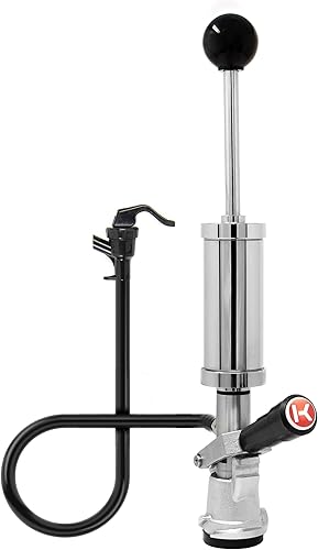 Miniatura 3 de Kegco Bomba de barril de 4" con mango de palanca para barriles domésticos del sistema D