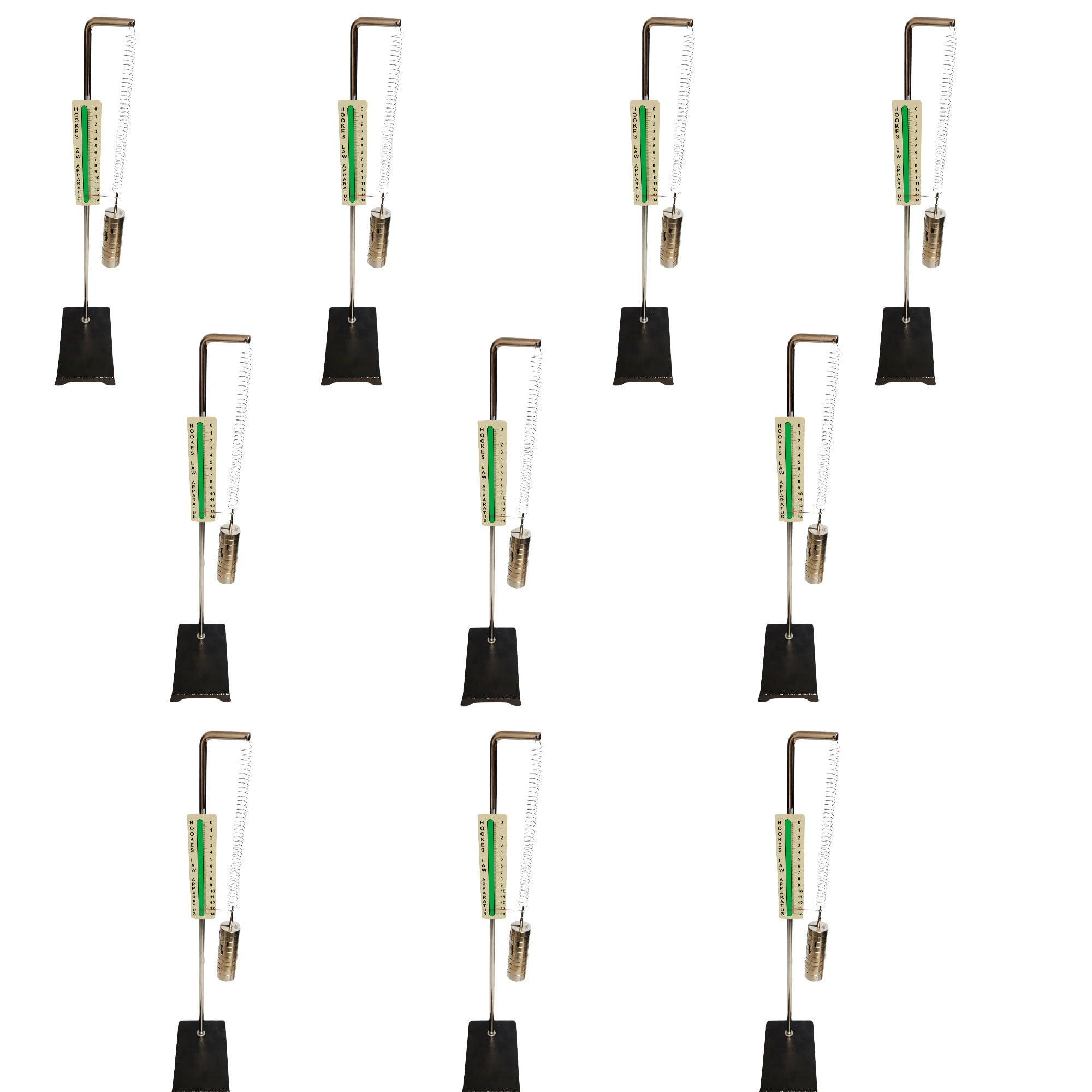 GSC International 4-80810-CS Hooke's Law Apparatus, Case of 10 Kits.