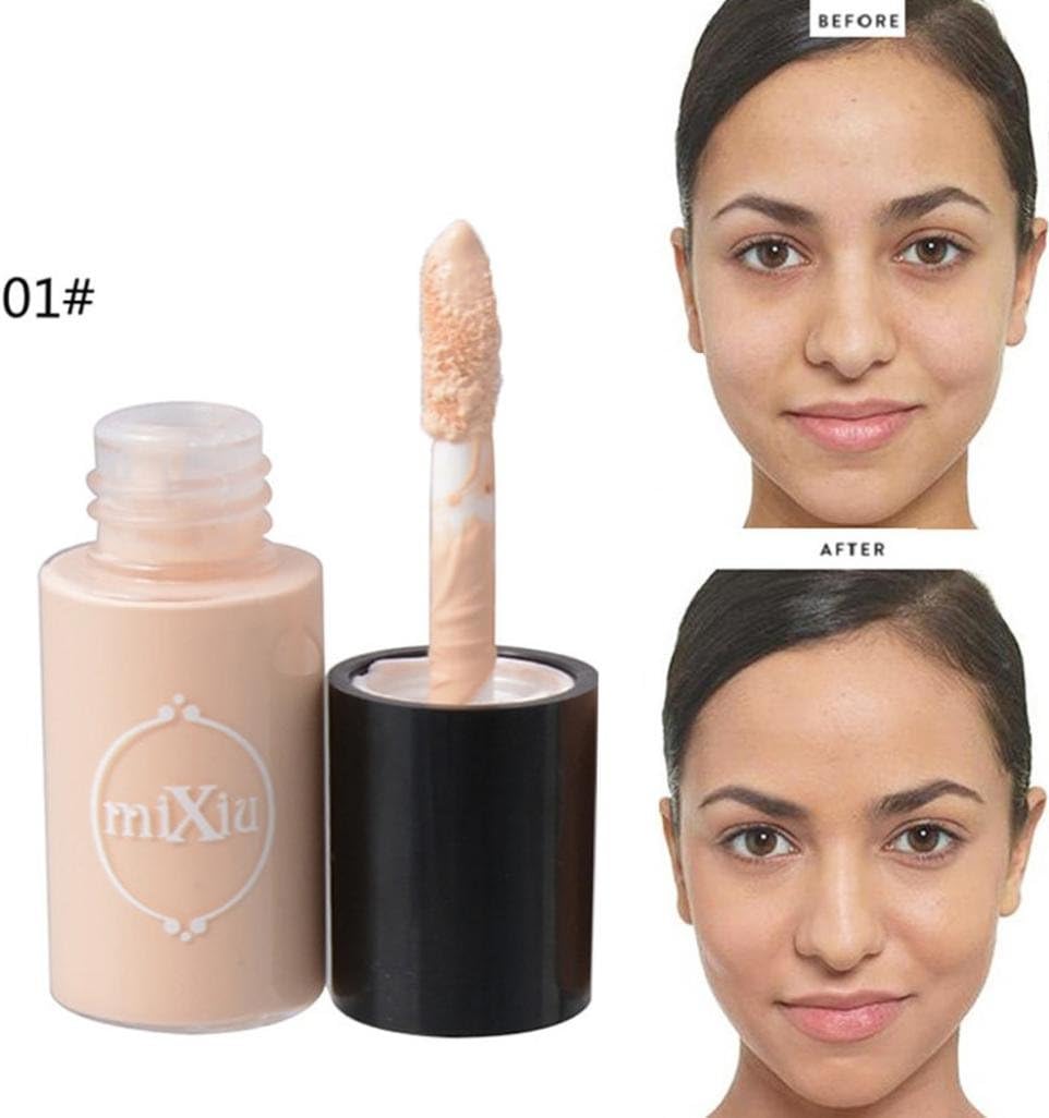 Yeefant Makeup Liquid Foundation Makeup Waterproof Sweatproof Concealer Moisturizing Trimming Cover Dark Circles Freckles Acne Cream Base BB Cream(01)