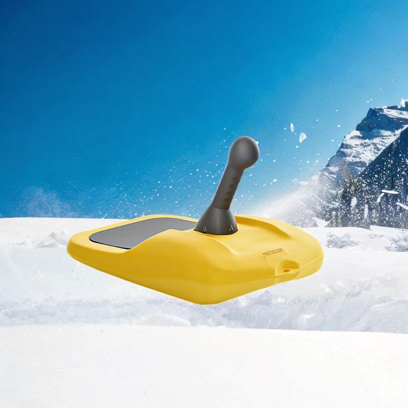 Luge Neige Adaptée Enfants Adultes Multifonctionnelle Équipée Poignée Accessoires Portables Robuste de Neige Activités Hivernales Gl