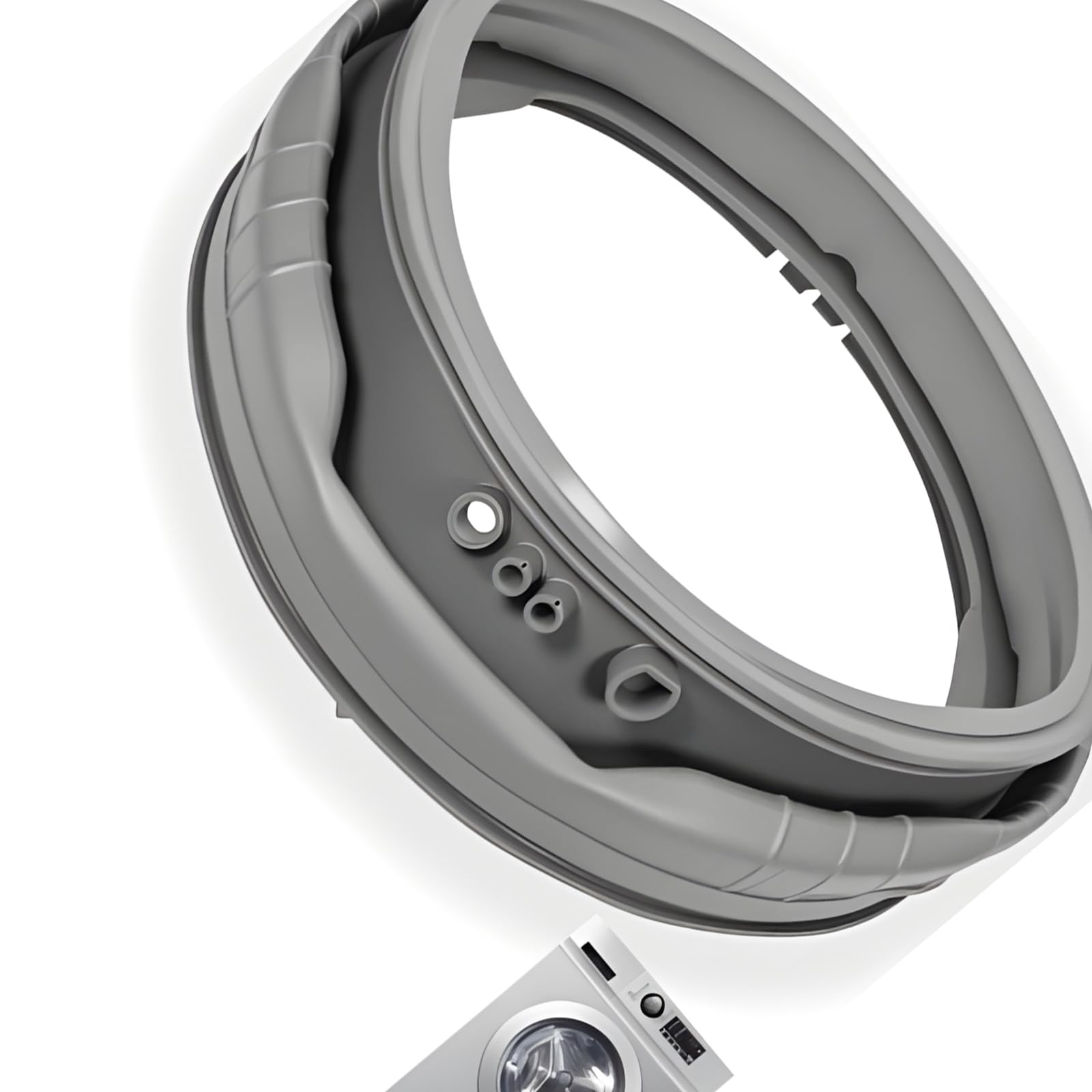 Msioytog Water Leak Rubber Door Seal for Washers Good Flexibility Agreement Against Cast Proof Permanent Washer Part