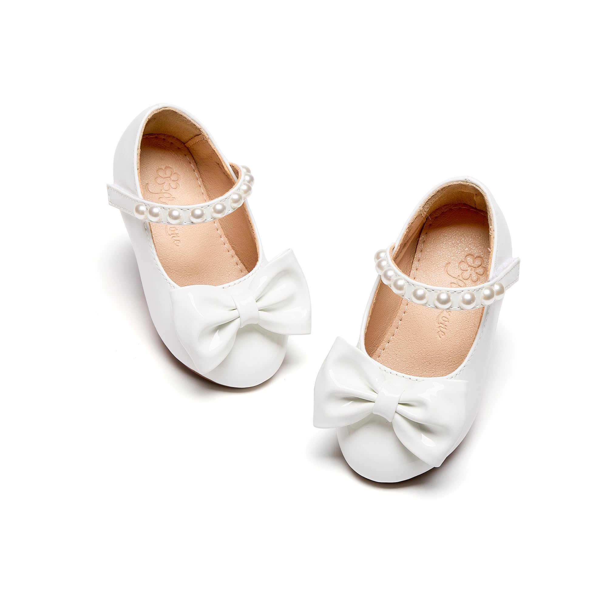 Flaryzone Toddler/Little Girls' Ballerina Flat Mary Jane Princess Dress Shoes - Wedding School Party