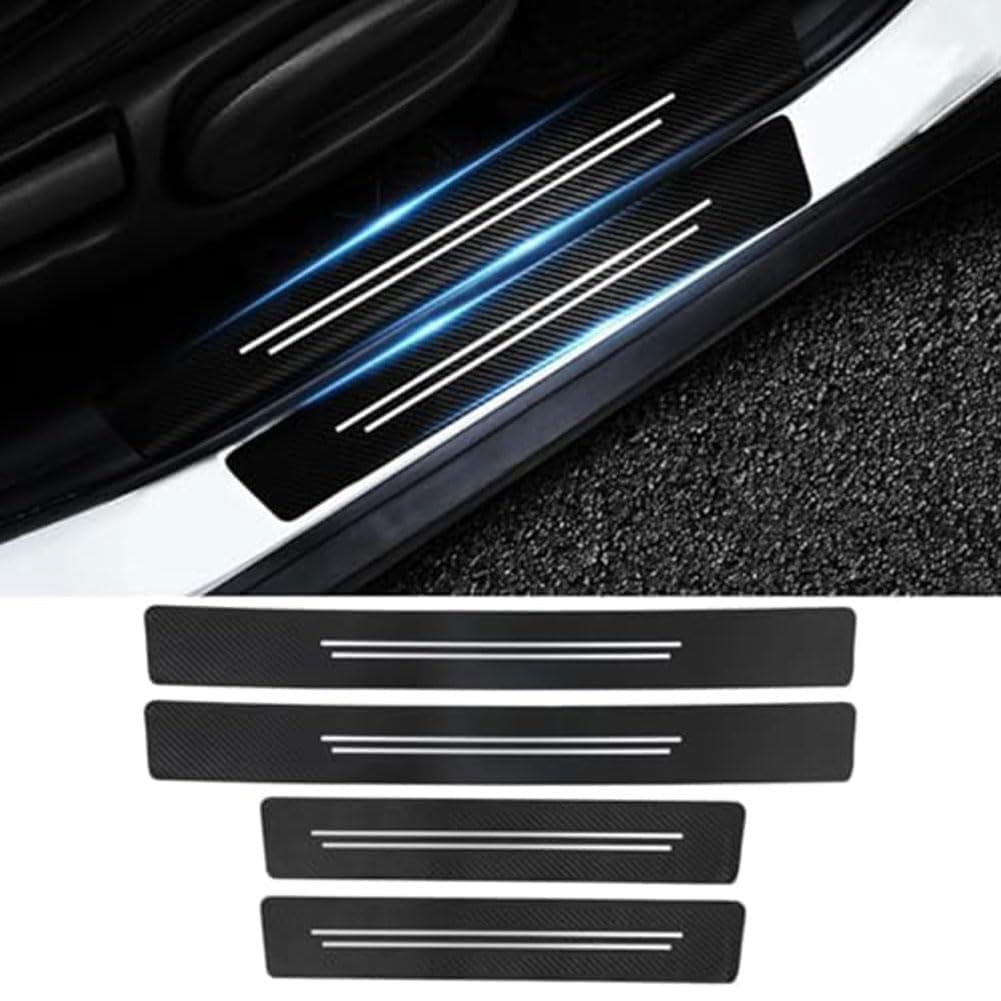 R-timer 4 Pcs Car Door Sills for Fiat 600 600e 23-26