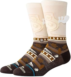 Stance Adult Crew Socks - Have Some Eggnog - Dark Brown