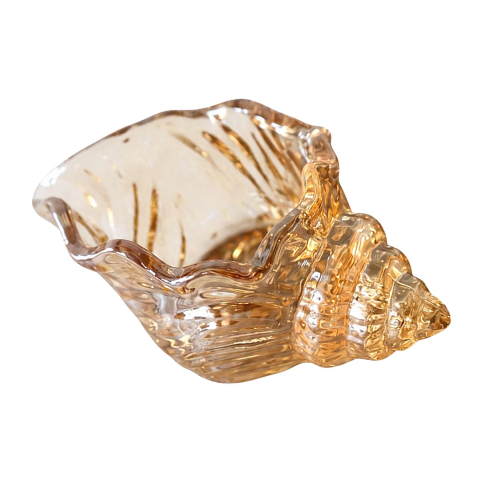 Tealight Holders, Glass Conch Candleholders, Votive Stand for Wedding Dining Table Centerpiece Home Decors Decorative Candlestick Holders