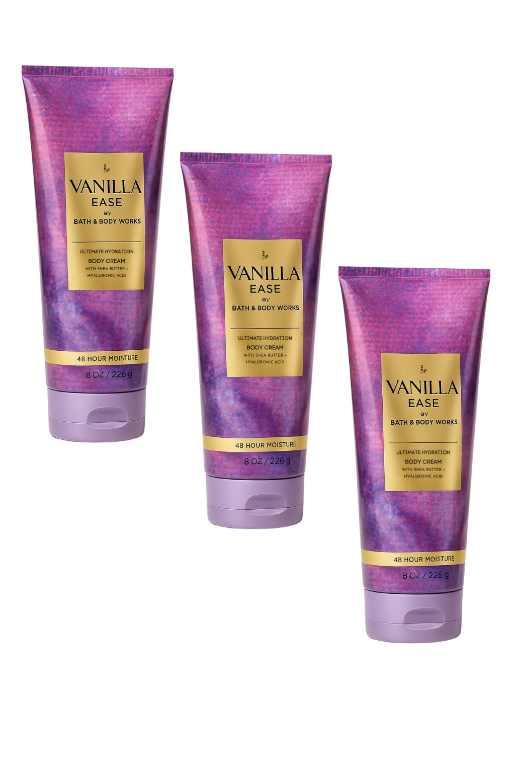 Bath & Body Works Vanilla Ease Ultimate Hydration Body Cream, 8 oz / 226 g – Aloe, Shea Butter, Cocoa Butter, 24-Hour Moisture (3)