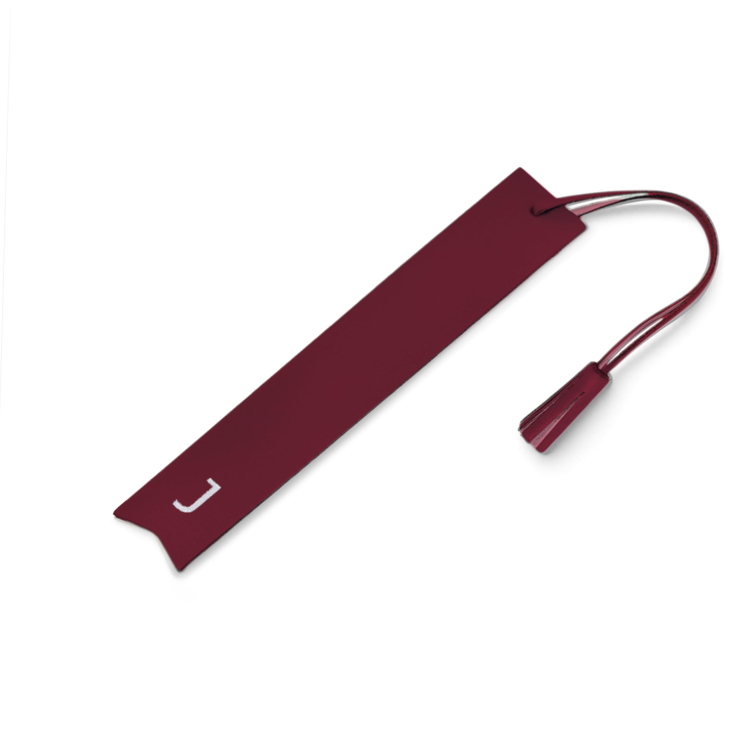 Hurley Burley London Personalised Leather Embossed Initial Bookmark Mulberry
