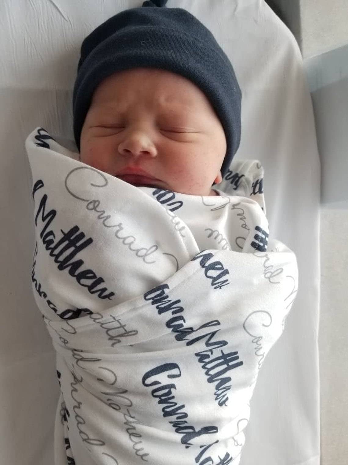 Personalized Baby Blanket Monogram Baby Name Blanket Swaddle Receiving Blanket, Customized Baby Blanket, Knitted Baby Blanket with Name, Baby Girl Custom Blanket