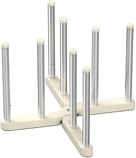 KORRTFID Retractable Reusable Bag Drying Rack - Collapsible Metal Bottle Cup Drainer for Water Bottles, Mason Jars, Mugs (1 Pack)