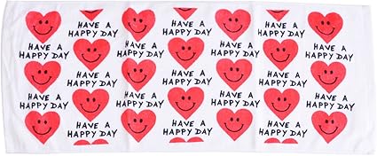 Amazon フェイスタオル キャラクター Towel 03 Heart Smile 4277 プリント タオル キッズ用 オクタニコーポレーション Okutani Corporation フェイスタオル