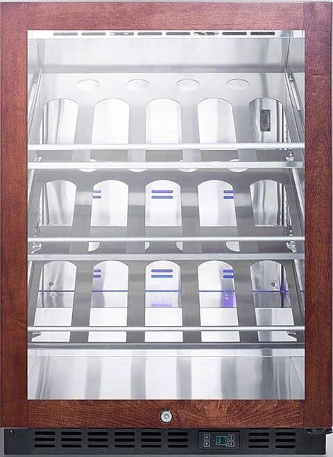 Summit Appliance SCR610BLCHPNR 5 cu ft Wine Cooler Stainless Steel
