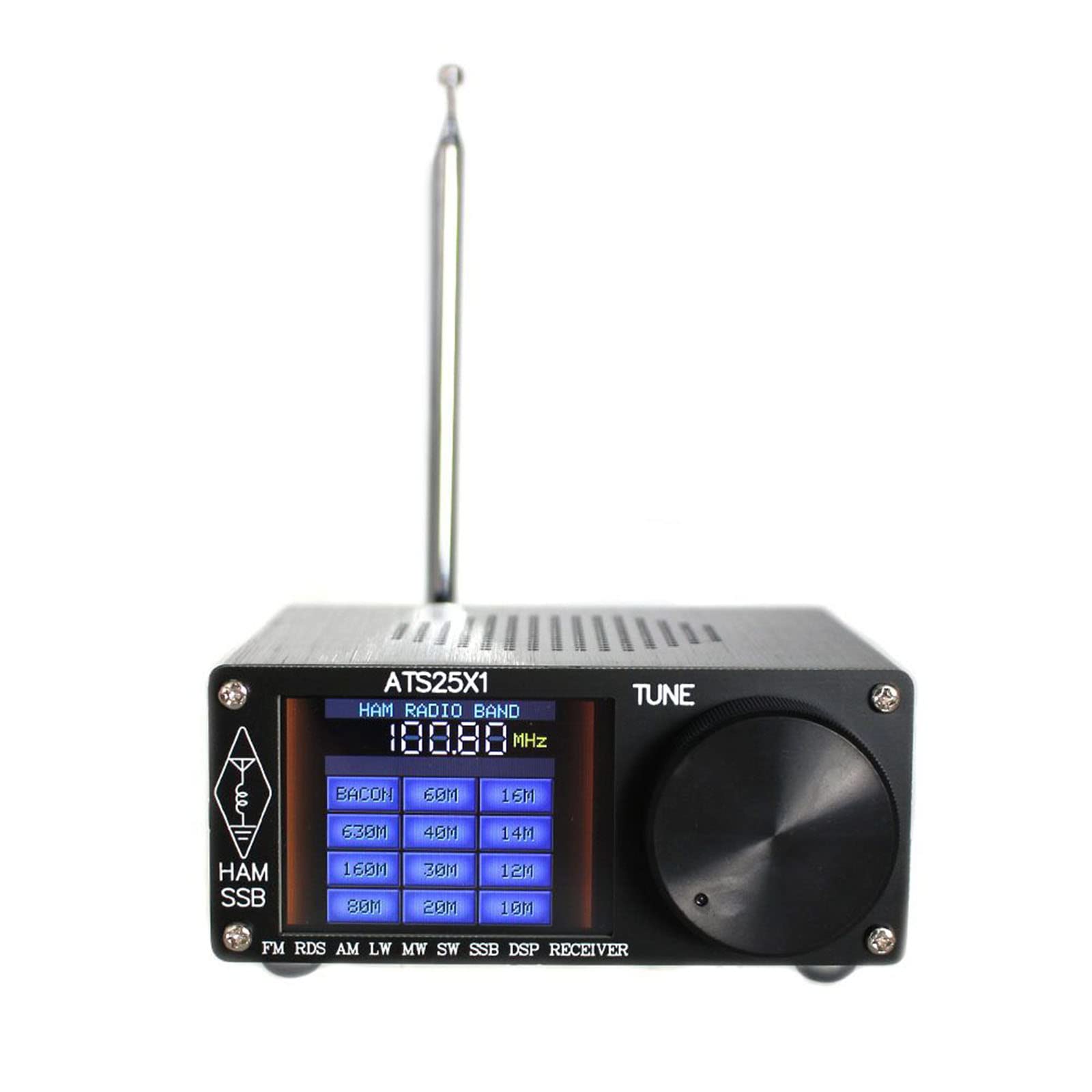 ATS 25 für X1 Si4732 Fullband-Radioempfänger, DSP-Funkempfänger mit 6.1 cm Touchscreen
