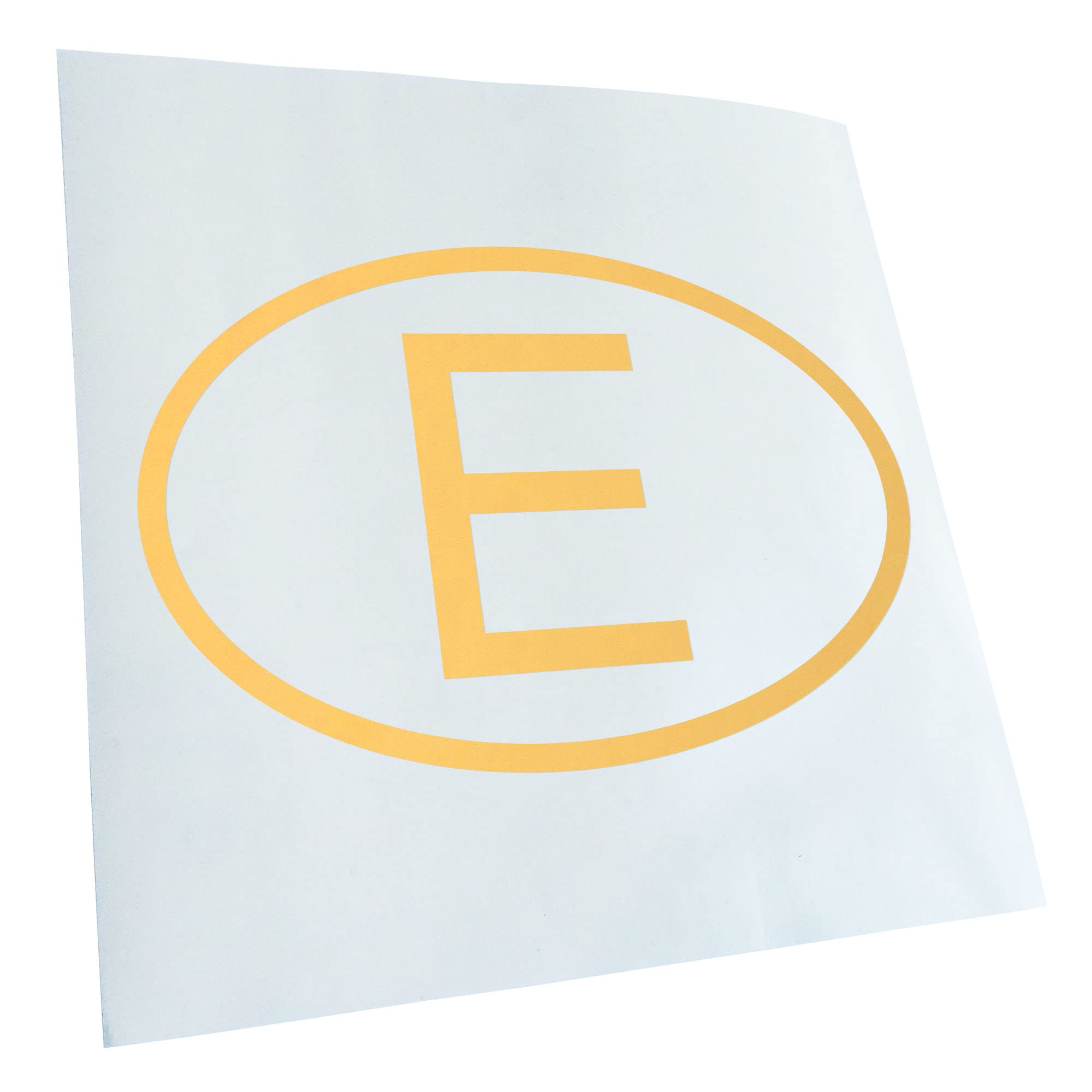 Kiwistar - Car Sticker - Cream - 50 x 33 cm Spain E - Rear Window Car Sticker Weatherproof for Car Truck Moped Truck - Sticker Exterior Self-Adhesive Tuning Accessories for Window Vehicle Window