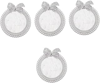 Abaodam 4 Peças Paleta Bandeja De Pintura De Maquiagem Mistura De Unhas DIY Pintura A Óleo Artista Manicure Placas De Exibição Placas De Arte De Unhas Bandeja De Cores De Unhas Creme