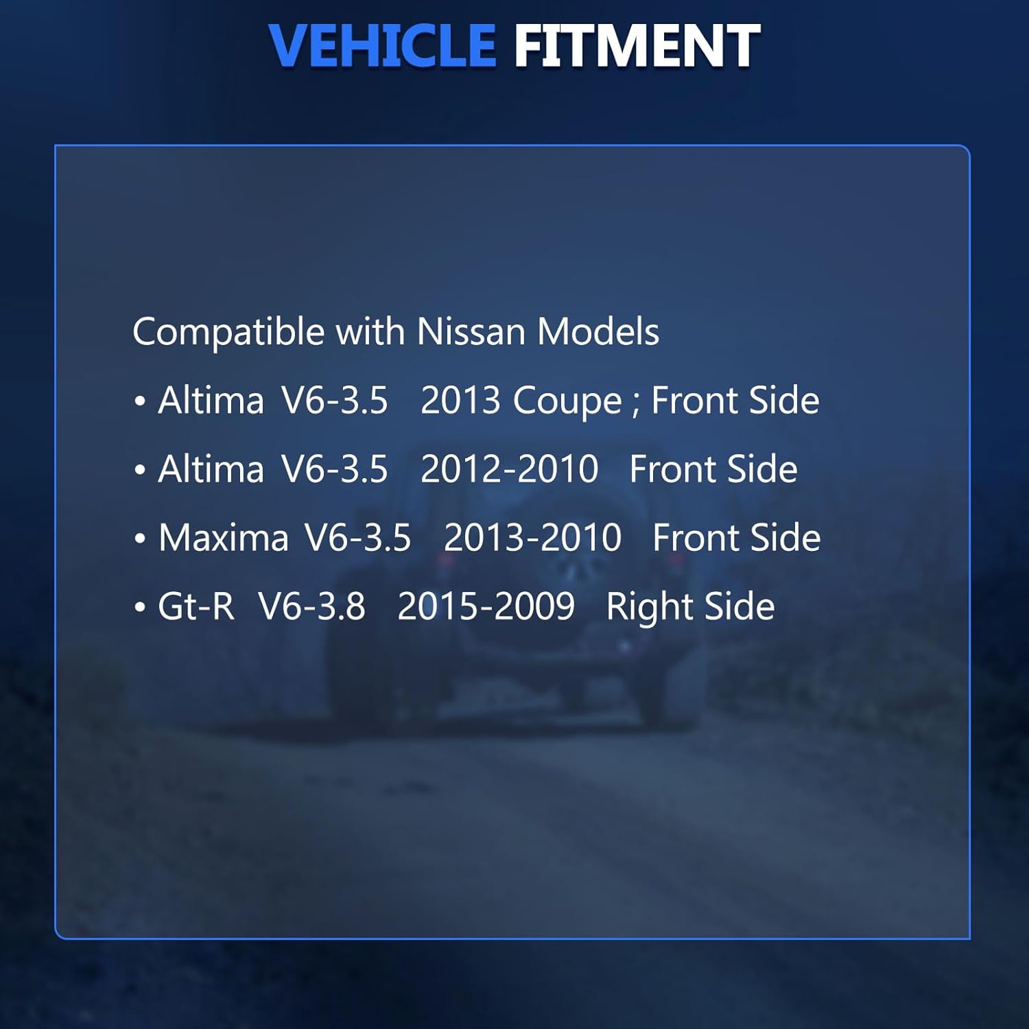Maxfavor 2Pcs O2 Oxygen Sensor Upstream and Downstream Fit for 2012 2011 2010 Nissan Altima Maxima V6 3.5L Front Side, for 2009-2015 Nissan GT-R V6 3.8L Right Side 02 Sensor 234-9036 234-4381