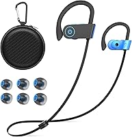 Vista 11 de JOYWISE Auriculares Inalámbricos Bluetooth 16H Tiempo de Reproducción Auriculares con Micrófono Estéreo Intrauditivos, IPX7 Impermeables Deportivos