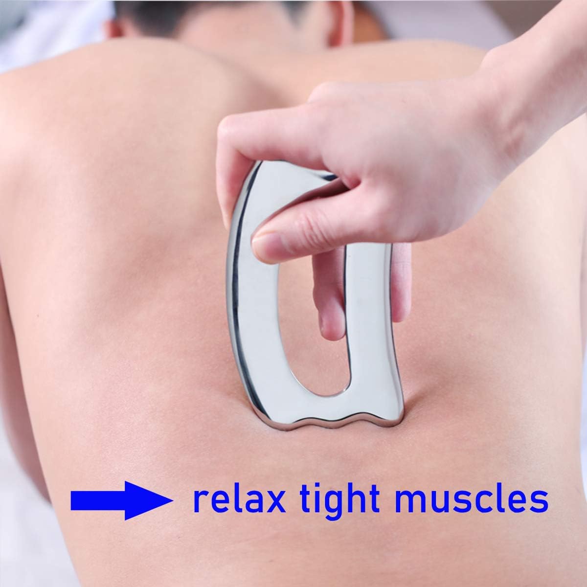 FORQOQO Gua sha Massage Tool Gua Sha Stainless Steel Gua Sha Muscle