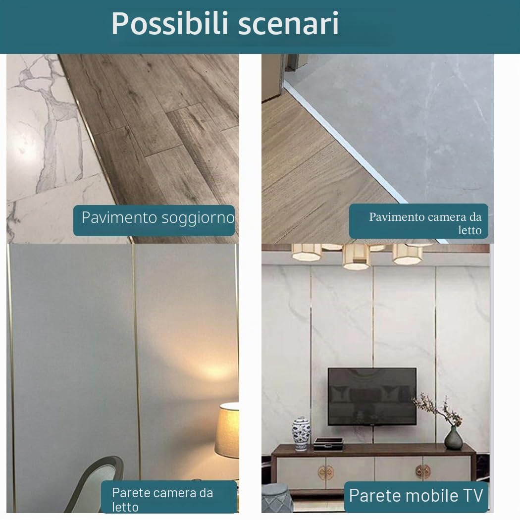 Striscia Di Soglia 90cm, Profilo A T, In Alluminio, Strisce Di Transizione, Profilo Di Transizione Per Dividere Doccia A Pavimento(Silver White,2cm/0.78in)