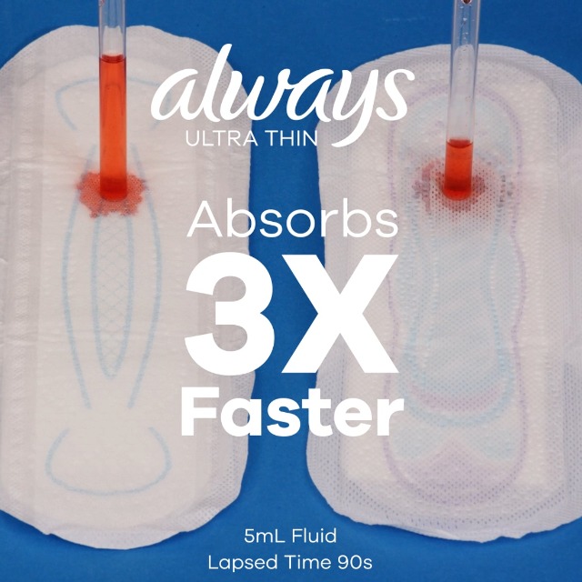 Image of Always Ultra Thin Feminine Pads with Wings for Women, Size 2, Long Super Absorbency, Unscented, Up to 100% Leak-Free Protection, 58 Count (Pack of 3)