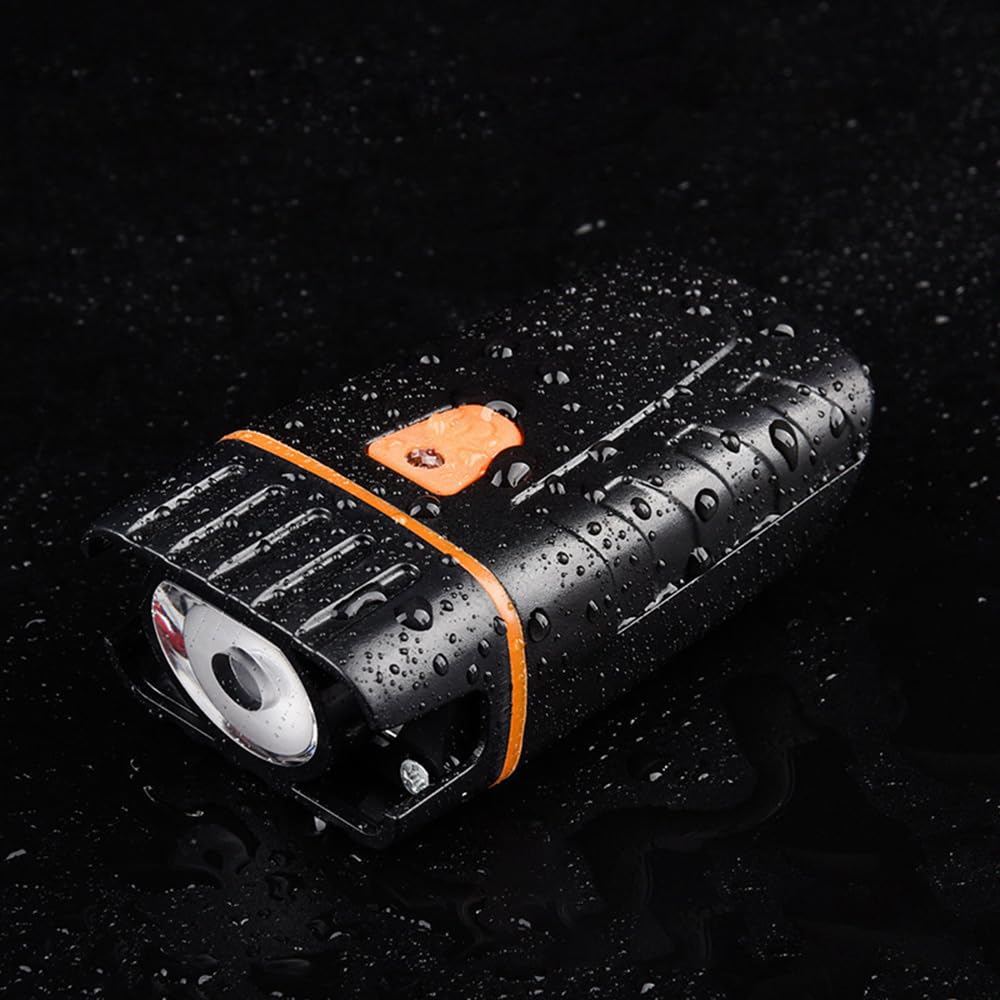 Fari per Bicicletta con Ricarica USB, Illuminazione Intelligente fotosensibile per Ciclismo all'aperto, Corsa Notturna e luci per Casco.
