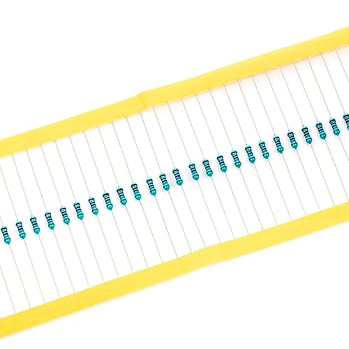 Vista 95 de Chanzon 100pcs 1/4W (0.25W) 33K Ω ohmios Resistencia fija de película metálica 0.01 ±1% Tolerancia 33KR MF Resistencias de orificio pasante