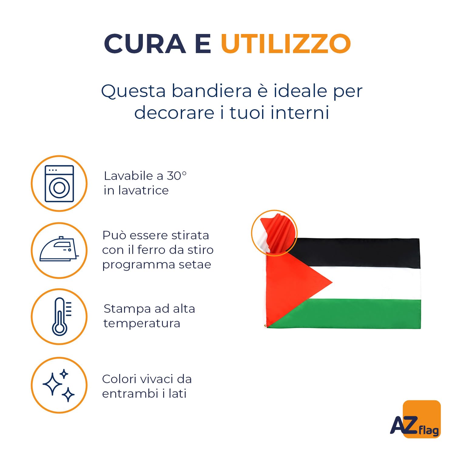 AZ FLAG Bandiera Palestina 150x90cm Poliestere Leggero