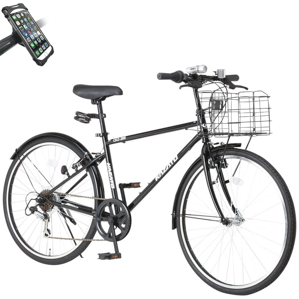 Amazon | KAZATO(カザト) CKZ-266 自転車 クロスバイク 26インチ 6段