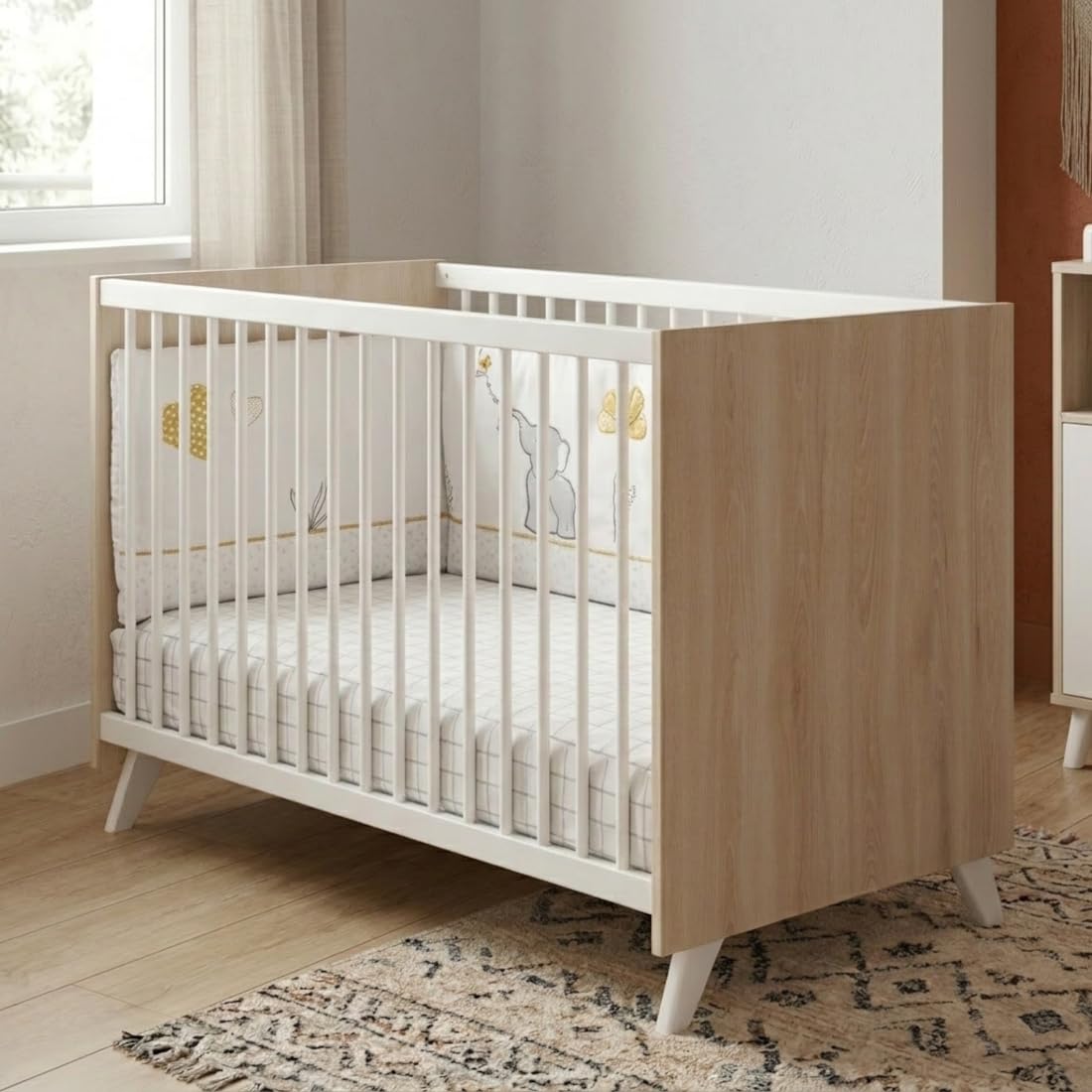 Babyprice - SCANDI NATUREL - Lit Bébé 120 x 60