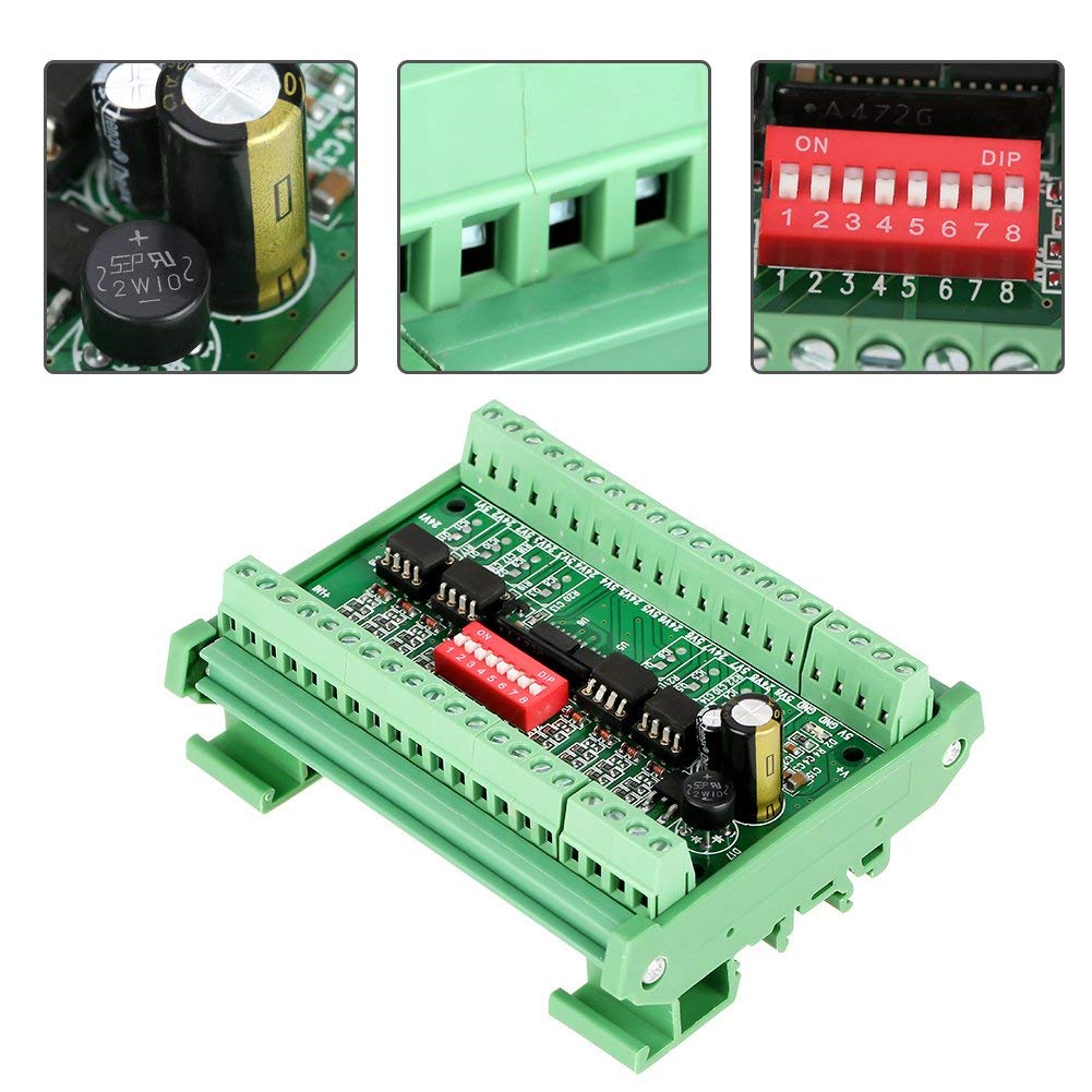 Nivel de translador, 5 V/24 V, 8 canales, nivel de voltaje, translador cuadrado, onda, PNP, NPN, módulo convertidor de señal, nivel de voltaje, placa convertidora de 10 MHz