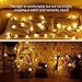 ECOWHO 30 LED Globe String Lights with G40 Light Bulbs UL Listed 32FT Indoor Outdoor Patio Garden Lawn Use (Warm White)