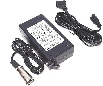 3-Pin XLR 24V AC/DC Adapter Replacement for Innuovo EW-M34 W3431 Furgle 4 Wheels Mobility Electric Powered Wheelchair Power Wheel Chair 24VDC 12Ah Sealed Lead Acid Battery Charger PSU