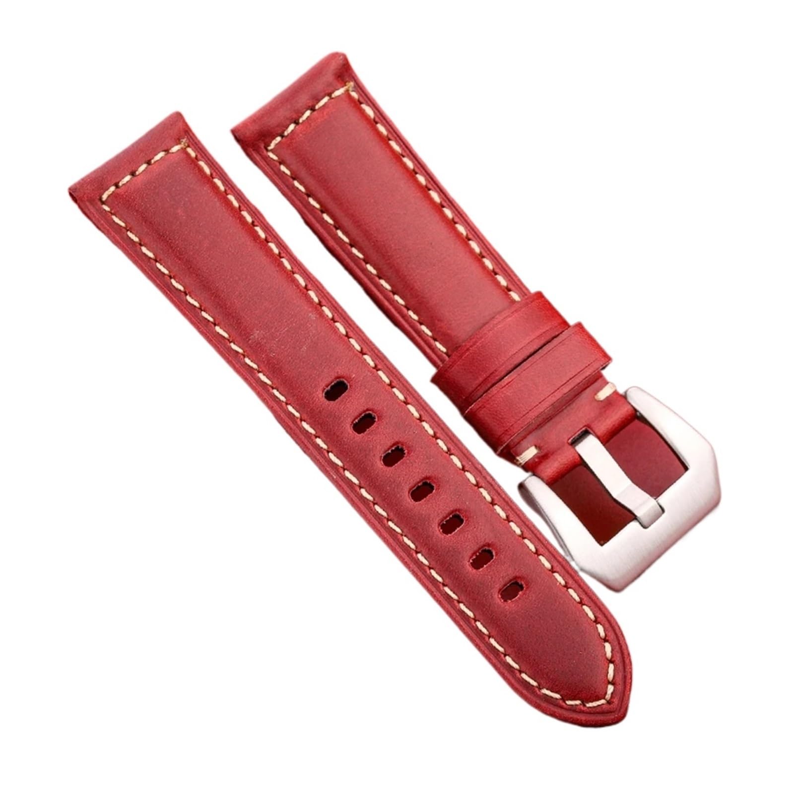 Run Ken Echtes Leder Uhrenarmbänder 4 Farben Uhrenarmband Zubehör Damen Herren Rindslederarmband 20mm 22mm 24mm 26mm Armband