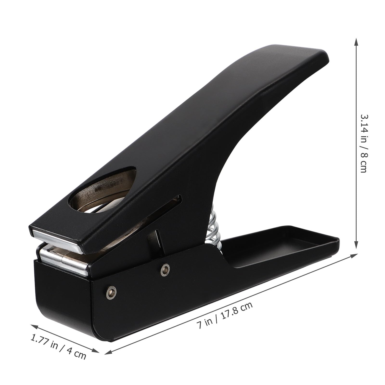 Beaupretty Gitarrenplektrum Selbstgemacht aus Eisen Stanzer und Komfortablem Griff mit Rutschfestem Silikonpad in Elegantem Schwarz für Einfache Herstellung von Gitarrenpicks