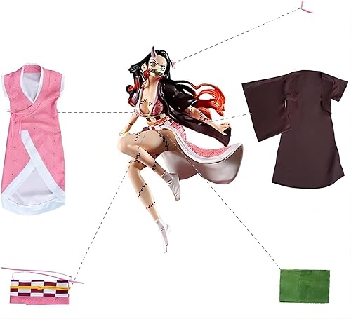 Miniatura 3 de Disfraz de cosplay de arándanos para Demon Slayer Kimetsu no Yaiba Nezuko Kamado