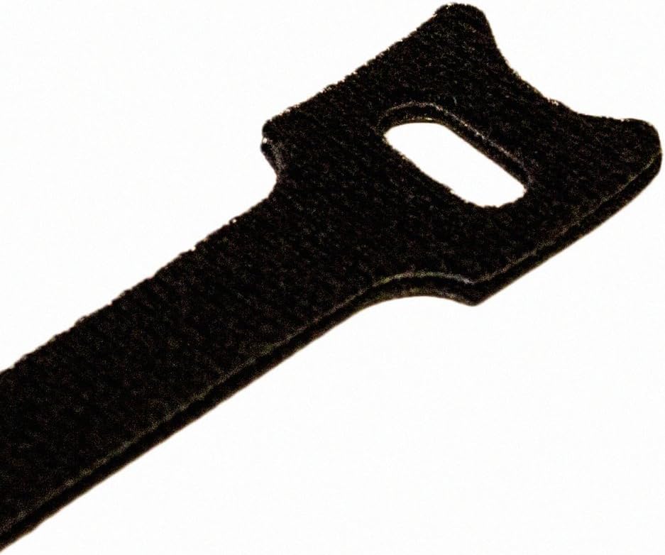NavePoint 8 Inch Hook and Loop Reusable Strap Cable Cord Wire Ties 100 Pack Black