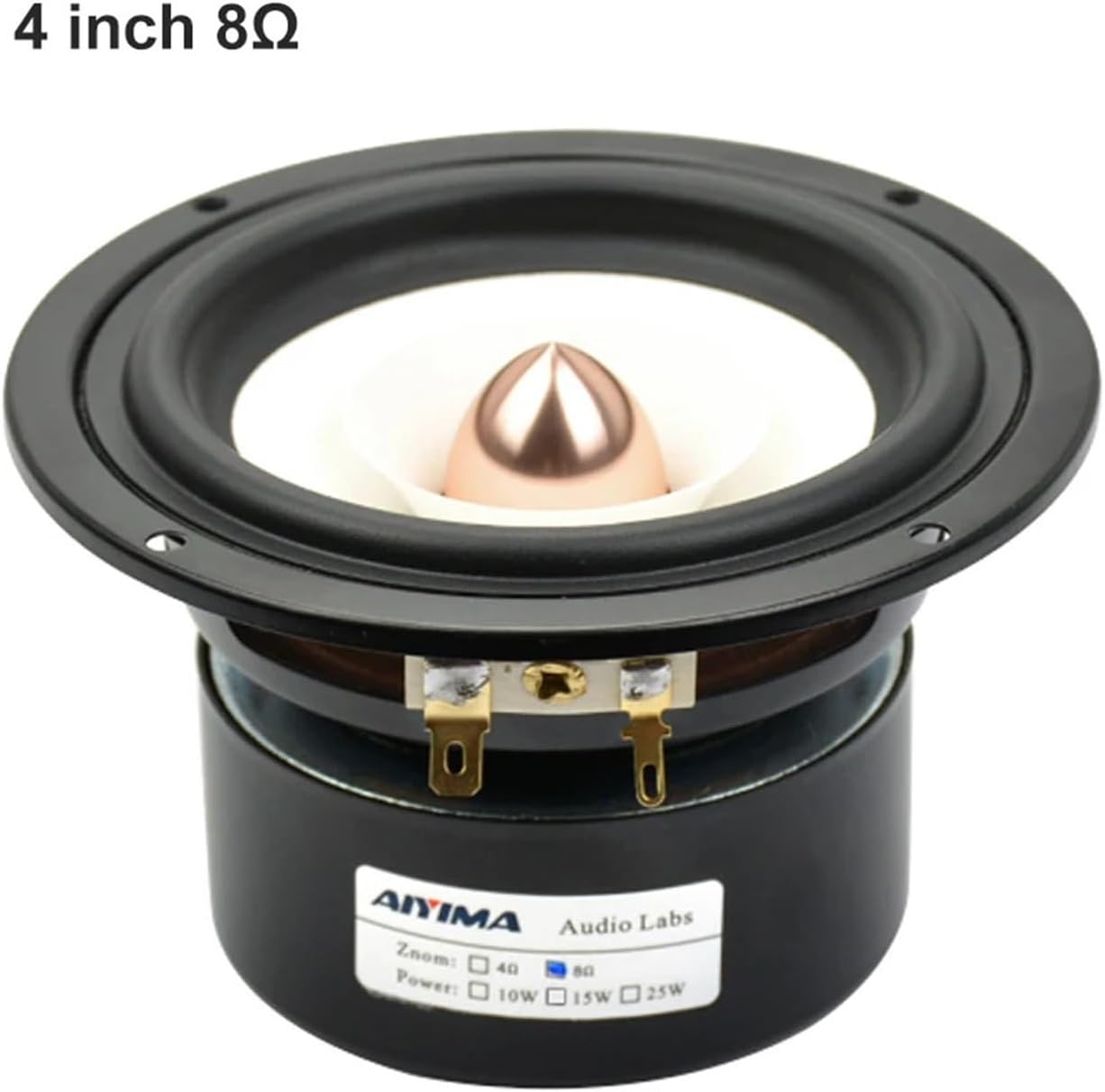 4 Inch Mini Full Range Sound Speaker Column Audio Portable Music DIY Speakers 4 8 Ohm 12 W Loudspeaker for Sound System(8 Ohm Speaker)