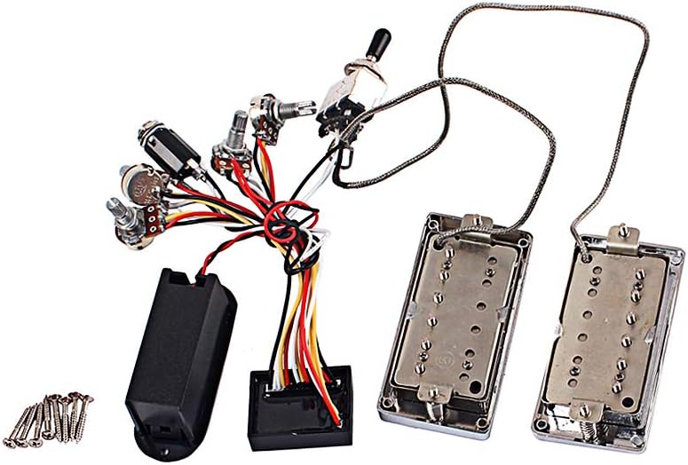 Alnicov Guitar Pickup，Humbucker Pickup，with Electronic Circuit Battery Box，for LP Guitar