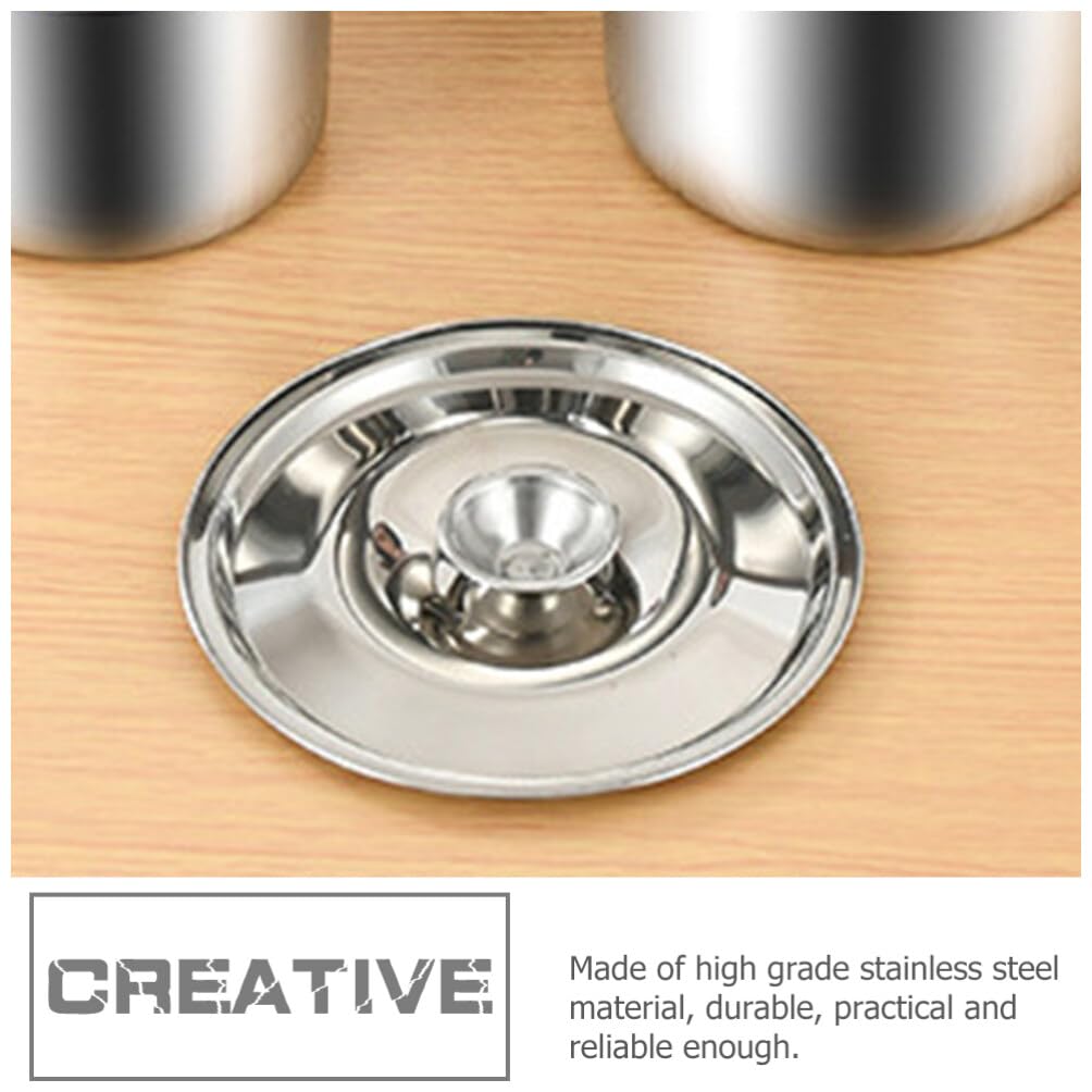 Garneck Stainless Steel Pot Cover, 20cm Universal Lid with Handle, Silver, 20.00X20.00X1.00CM - Image 4