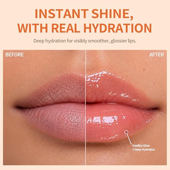 Purederm Hydra Glow Lip Oil (0.26 fl oz) & Firming MG Gel Mask (5 Pack)