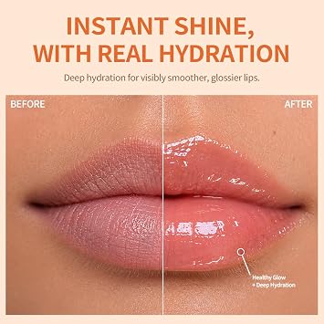 Purederm Hydra Glow Lip Oil (0.26 fl oz) & Firming MG Gel Mask (5 Pack)
