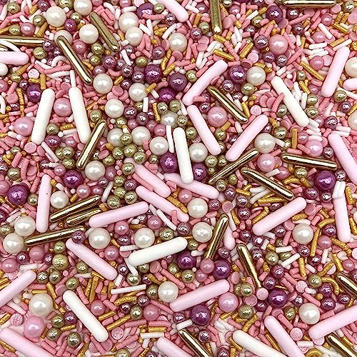 Sprinkles | Rose Gold Sprinkle | Pink And Gold Sprinkles | Sprinkle Mix | Cake Sprinkles | Jimmies | Cupcake Sprinkles | Manvscakes #TOP1