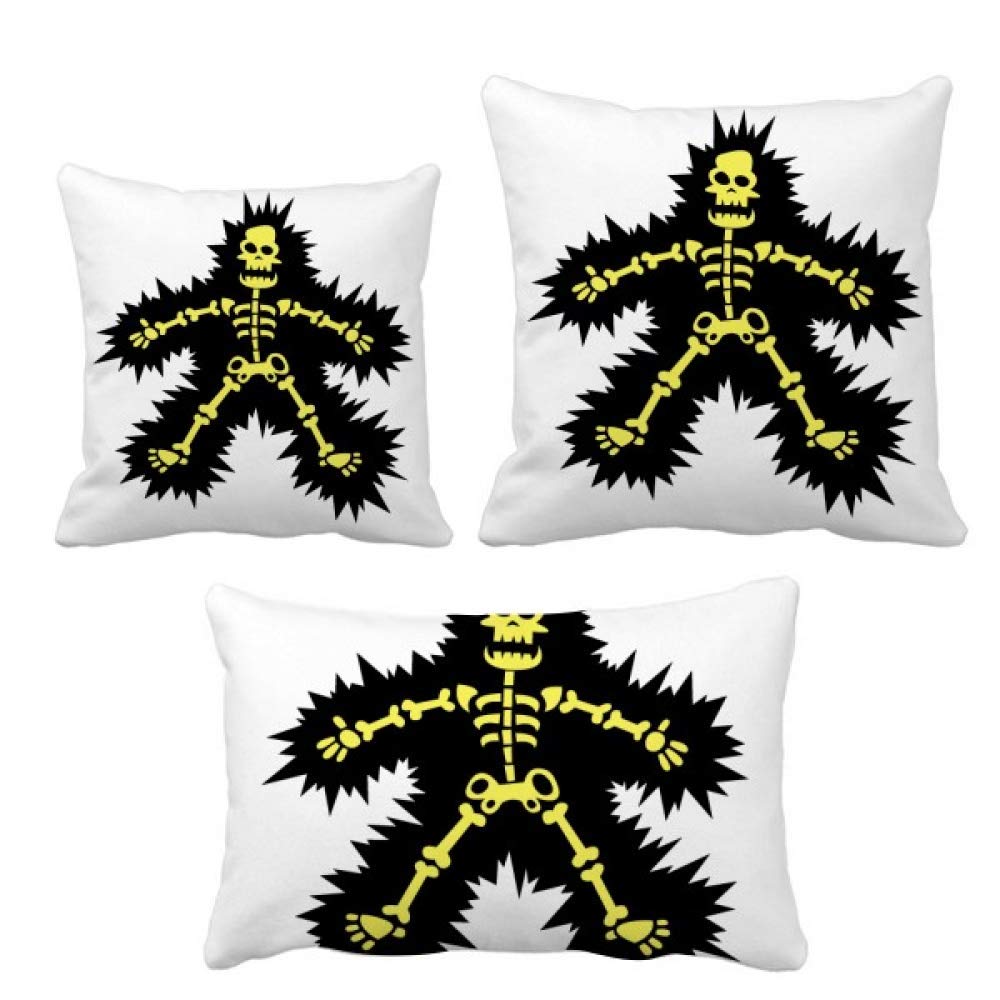 Coussins ensemble insere squelette cartoon deco sofa maison