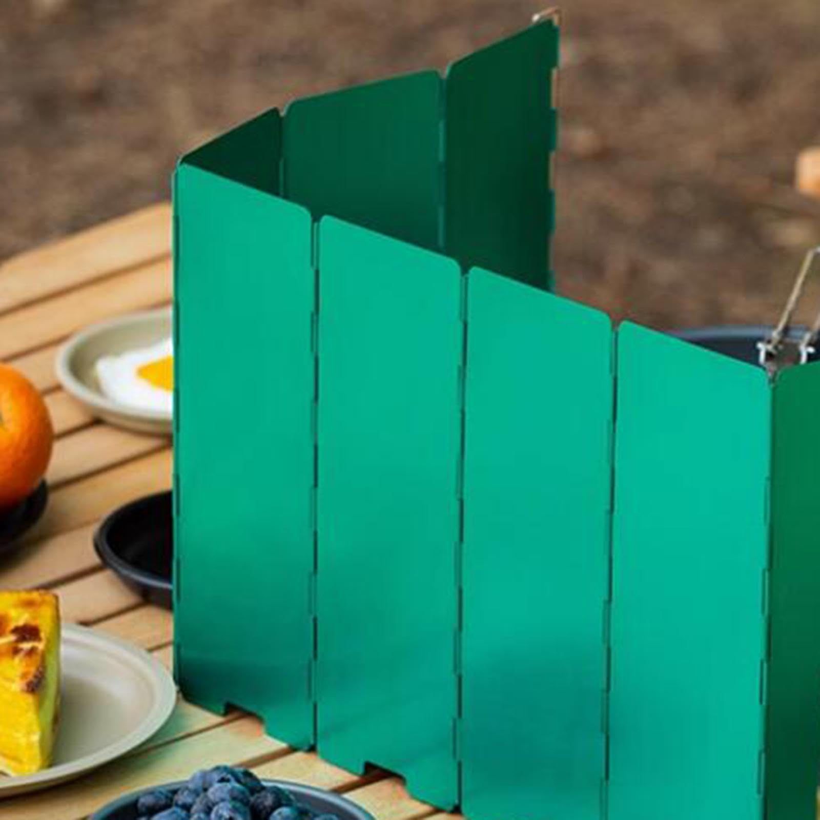 Stove Windscreen Folding Portable Windshield for Outdoor Cooking Backpacking Green | Sporting Goods | Outdoor Sports | Camping & Hiking | Camping Cooking Supplies | Camping Cookware-image-27